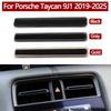 Auto Mittel Links und Rechts Klimaanlage AC Lüftungsgitter Zierleiste Für Porsche Taycan 9J1 2019 2020 2021 2022 2023 2024 2025