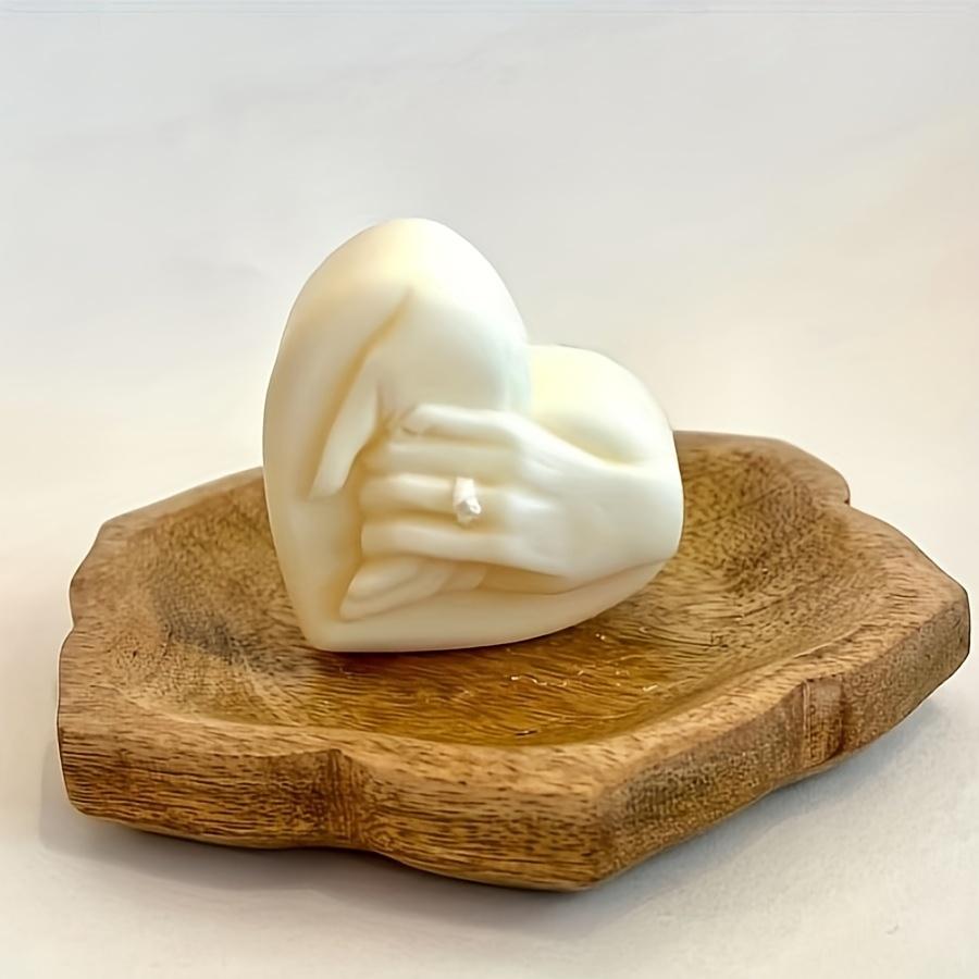 1pc 3D Heart Silicone Candle Molds for Valentine's Day Proposal, DIY Romantic Gift Set, Aromatherapy Wax & Soap Making