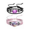 1Pc Inside Out Time Gem Leather Bracelet, Kids Wristband Gift