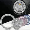 1pc Shiny Car Engine Start Stop Button Cover, Shiny Rhinestone Ring Trim, Scratch Resistant, Non-Slip, Easy To Install