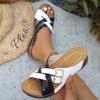 Fashion Summer Women Wedge Slippers Comfortable Orthopedic Sandals Open Toe Slippers Vintage National Style Shoes for Women Slides Women