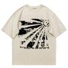 Summer Speed Racer Graphic Oversized Cotton Tops Sports Fashion Vintage Short Sleeve Tees Y2k Streetwear Women's  Men's T-Shirt