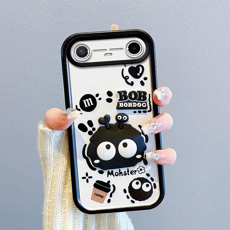 KEYSION Stoßfeste Hülle für TECNO Pova Slim 5G mit Lanyard Weiches Silikon Niedliche 3D-Cartoon-Puppe Handy-Rückseite für Spark Slim 4G
