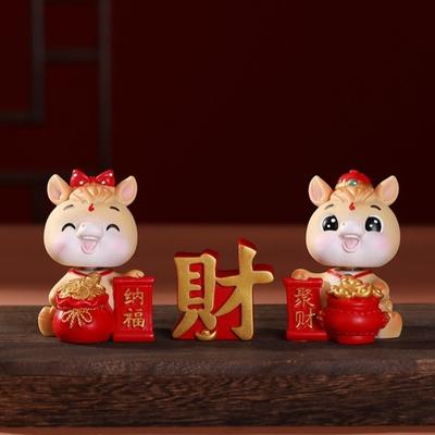 Cartoon 2026 Miniatur-Pferdefigur Niedliches DIY-Pferdejahr-Maskottchen Jahr des Pferdes Harz-Tierkreiszeichen-Pferd-Skulptur Party-Dekoration