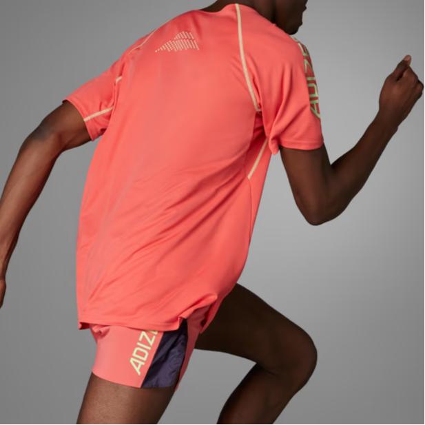 Adidas Ekiden Running Tee Unisex Tops Orange IU0691