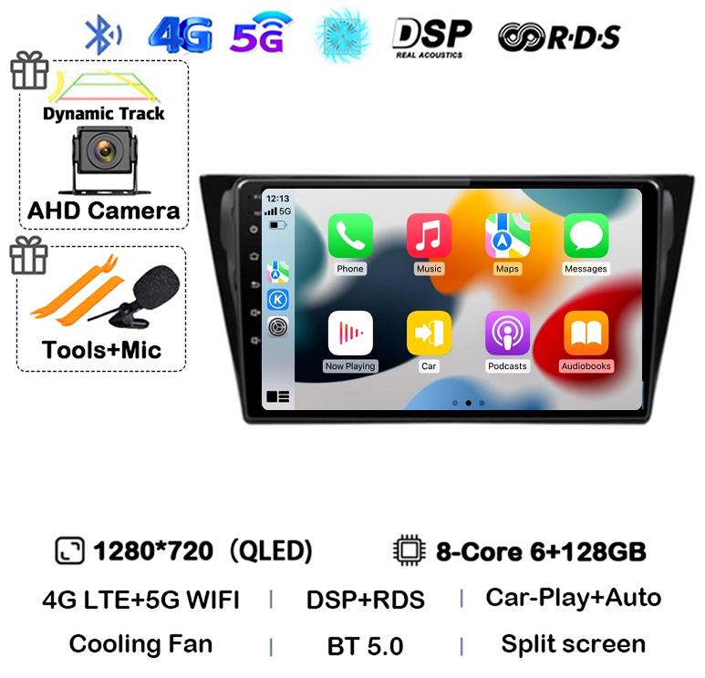 Android 14 Wireless Carplay Auto For VW Volkswagen Bora 2016 2017 2018 Car Radio Autoradio Stereo Multimedia Video Player Audio