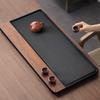 Bamboo Tea Serving Tray, Water Drain Dry Wet Separation Tray for Tea Ceremony, Drip Dish for Gongfu Tea Table - Space Saving
