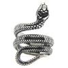 Vintage Style 316L Stainless Steel Cobra Snake Ring Women Mens Fashion Party Snake Ring