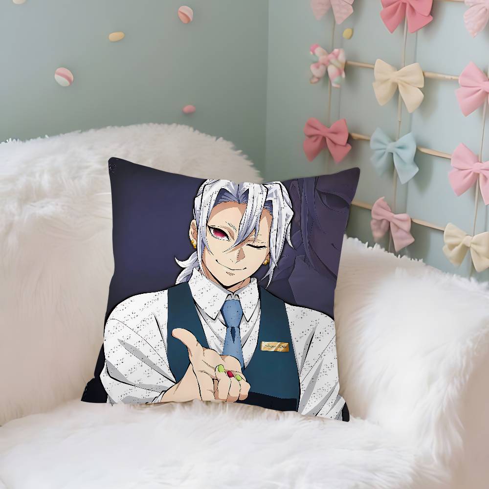 Cool Ttengen Uzui Case Plush Fabric Soft Pillowcase Double Sided Print Cushion Cover Household Gifts