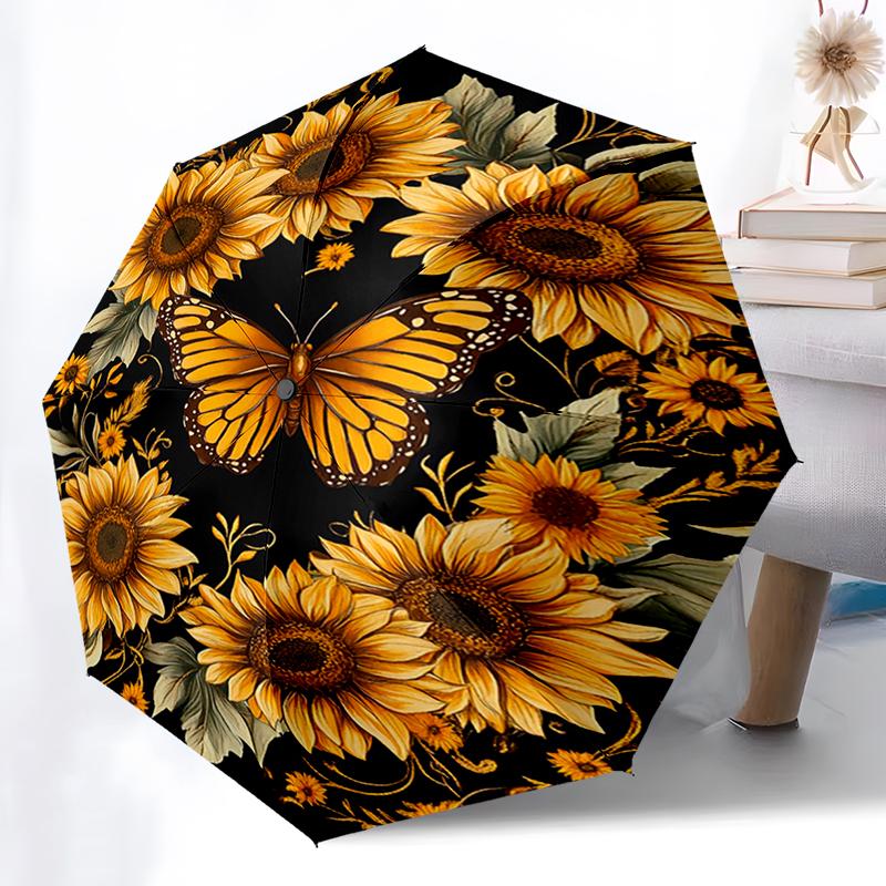 Fantasy Butterfly Umbrella Automatic Open/close, Sturdy Iron Frame & 8-Rib Structure, Umbrella for Women & Men, Christmas Gifts