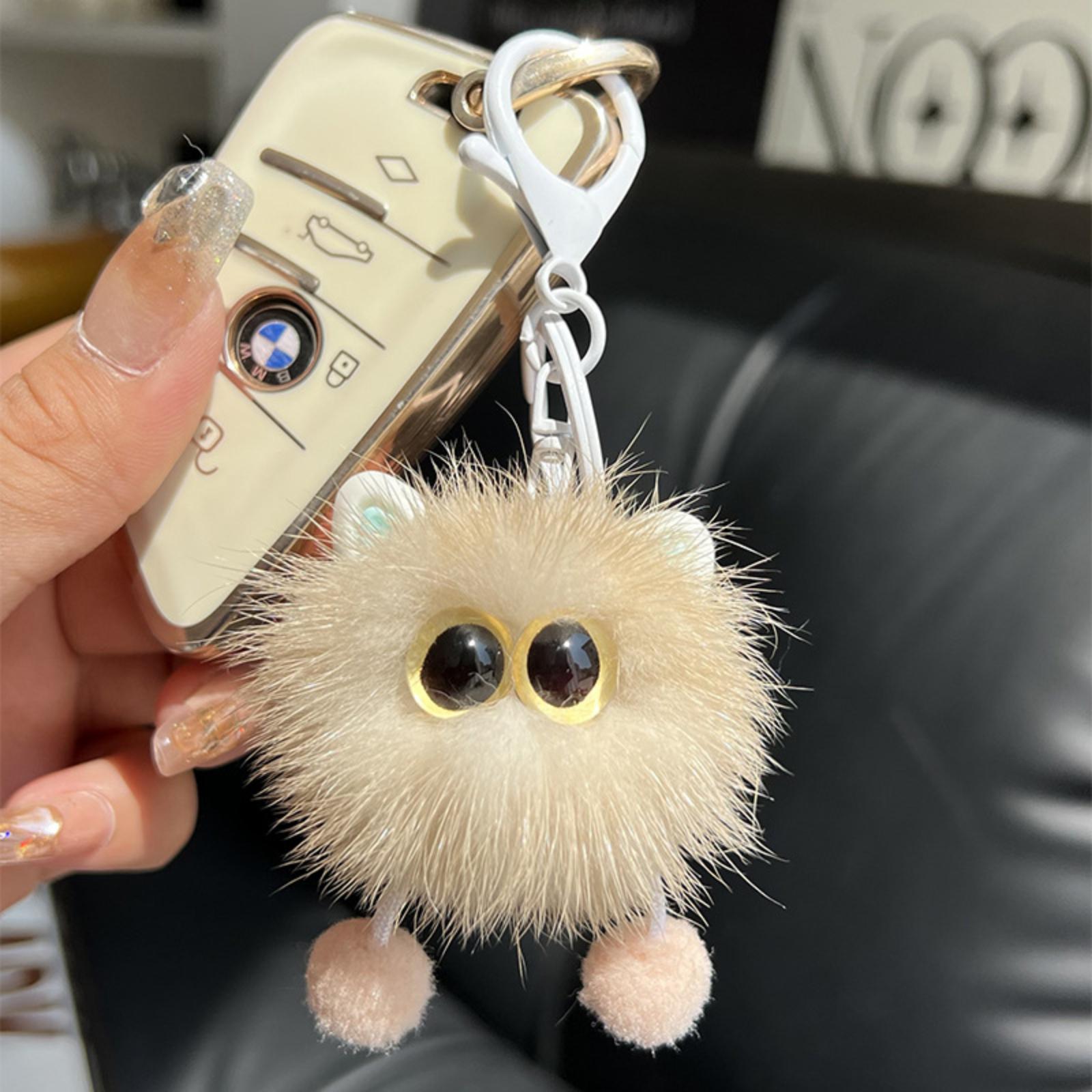 

Briquettes Car Keychain Pendant Plush Ball Pendant One Size хакі