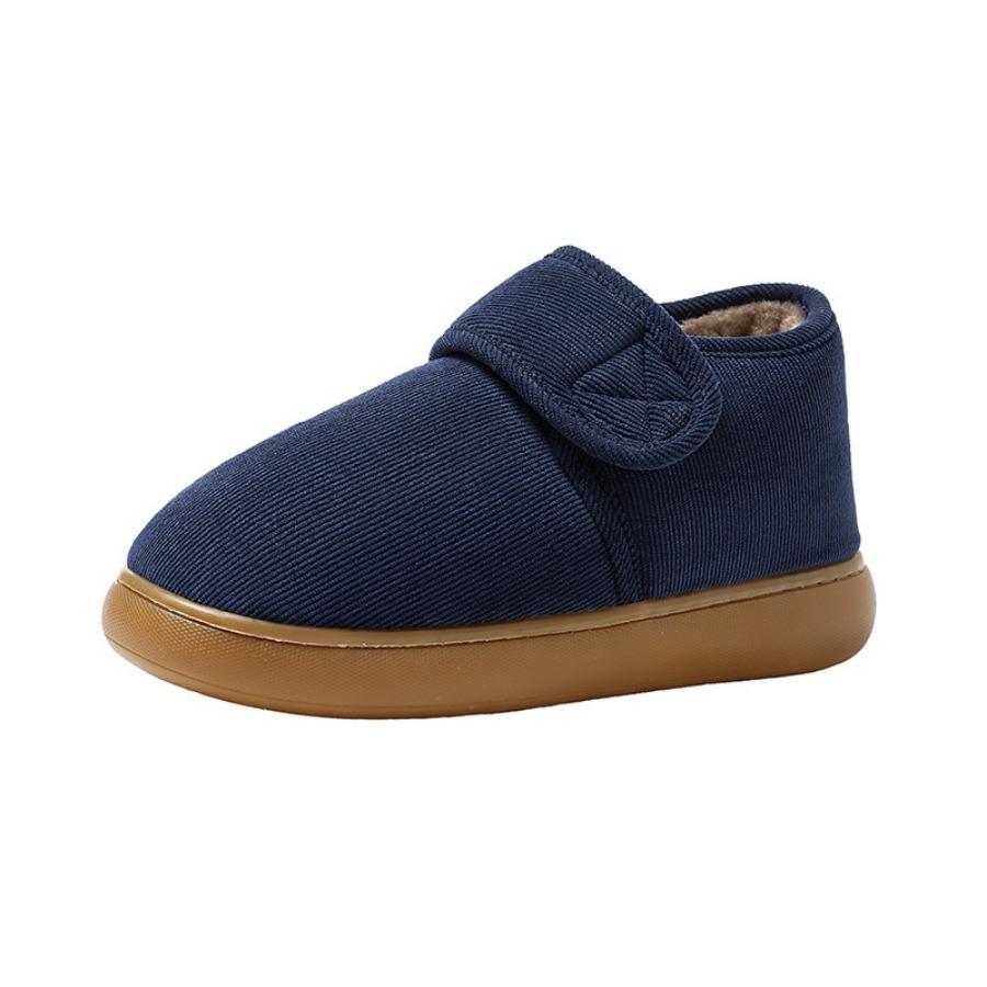 Thickening and Warm Men's Boots for Middle-aged and Elderly Men and Women, Non-slip Home Cotton Shoes Platform Boots