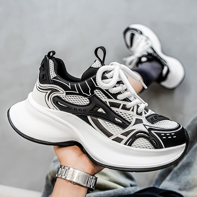 Modă Nouă Pantofi Confortabili cu Talpă Groasă pentru Bărbați pentru Toate Sezoanele Studenți Bărbați Băieți în Tendințe Talpă Moale Respirabili Casual Adidași de Alergare