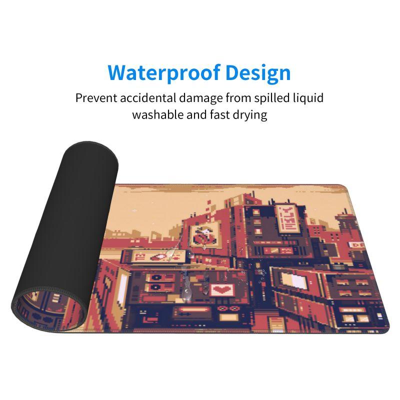 XXL Table Natural Rubber Carpet Large Game Non-slip Mousepad Pixel Sence Cute Mousepad Gamer Street Art Desk Mat For PC Keyboard