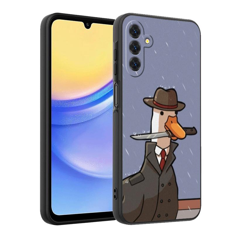 Funny Cartoon Goose Game Soft Phone Case for Samsung A17 A37 A57 A16 A26 A36 A56 A15 A25 A35 A55 A14 A24 A34 A54 A13 A23 A33 A53