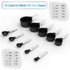 A95I-Stackable Measuring Cups& Spoons Set, Nesting Measure Cups, Kitchen Gadgets For Cooking& Baking