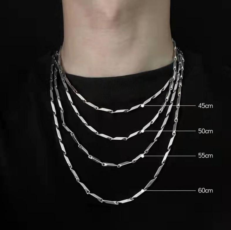 2024 Korean Style Unisex Stainless Steel Pendant Necklace - Trendy & Personalized