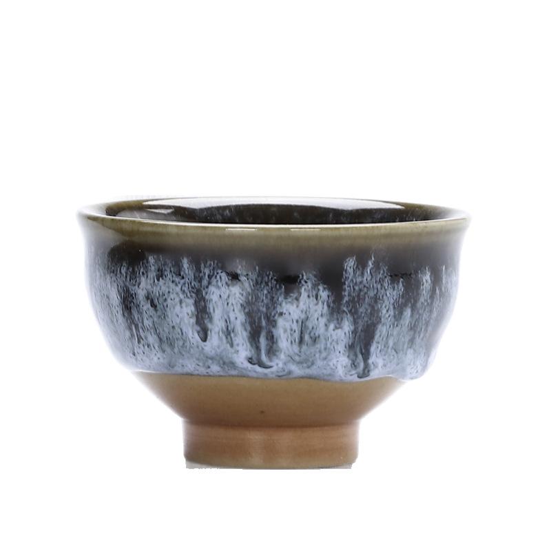 Kiln-Fired Ceramic Gongfu Tianmu Tea Tasting Bowl