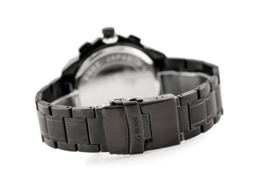 Zegarek Męski G. Rossi - Blues (Zg094G) Black/Rose + Box