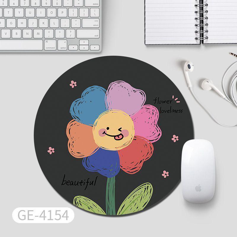 

Small Hand-Painted Floral Mouse Pad for Women’s Office or Home Desk