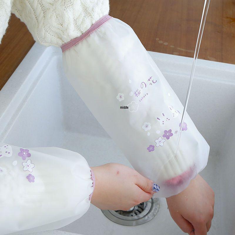 

Women s Waterproof & Oil-Proof Extended Kitchen Sleeves - Autumn & Winter, Anti-Stain, Cute Design for Adults