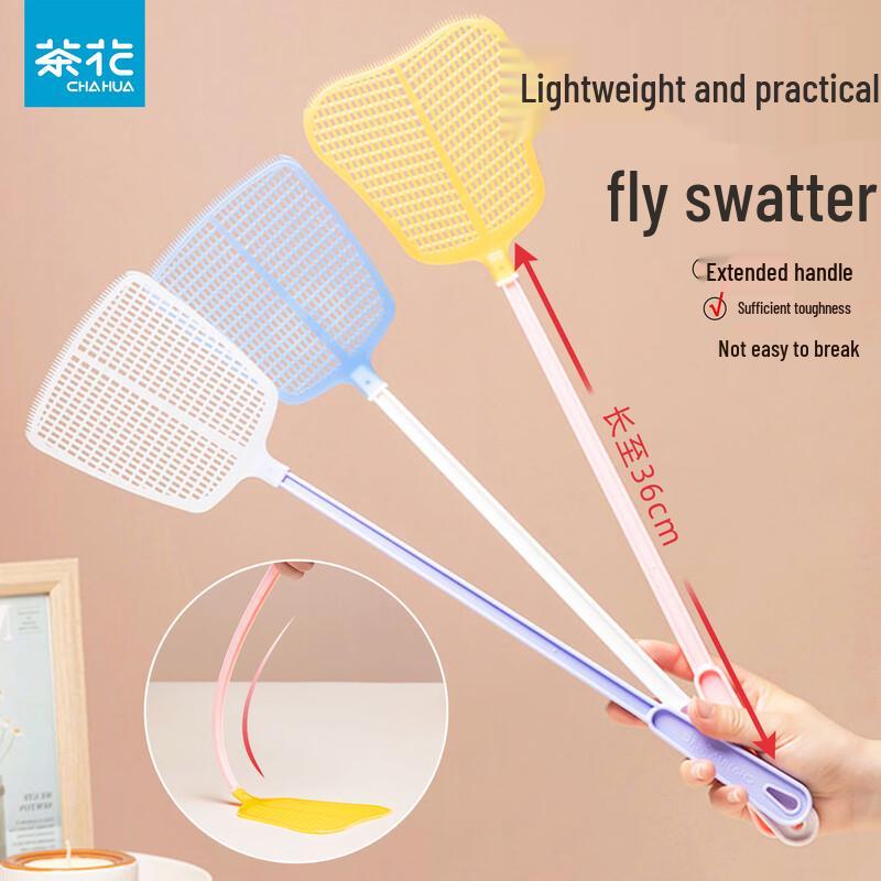 CHAHUA Long Handle Plastic Fly Swatter