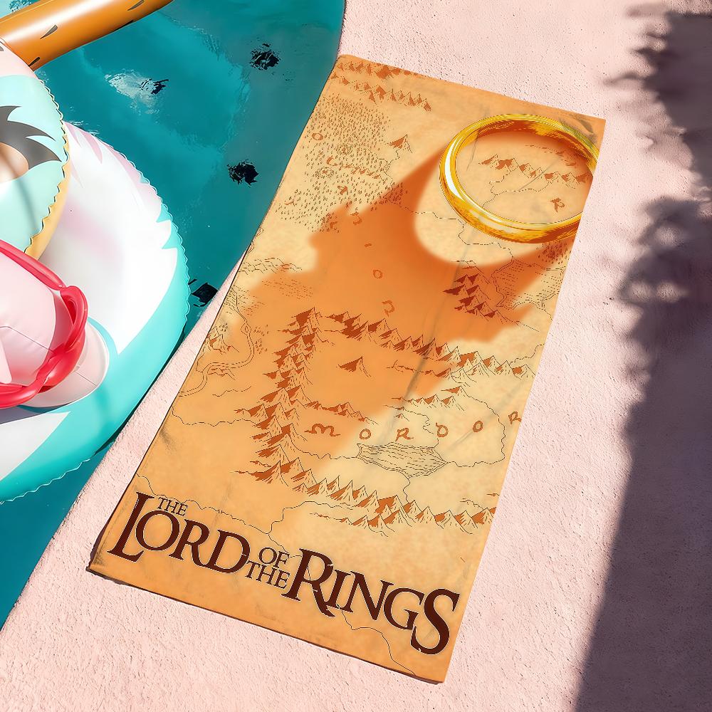 Hot Movie The L-Lord Of The R-rings Towel Towels For Beaches Yoga Studios Gyms Hot Springs Swimming Pools And Picnics