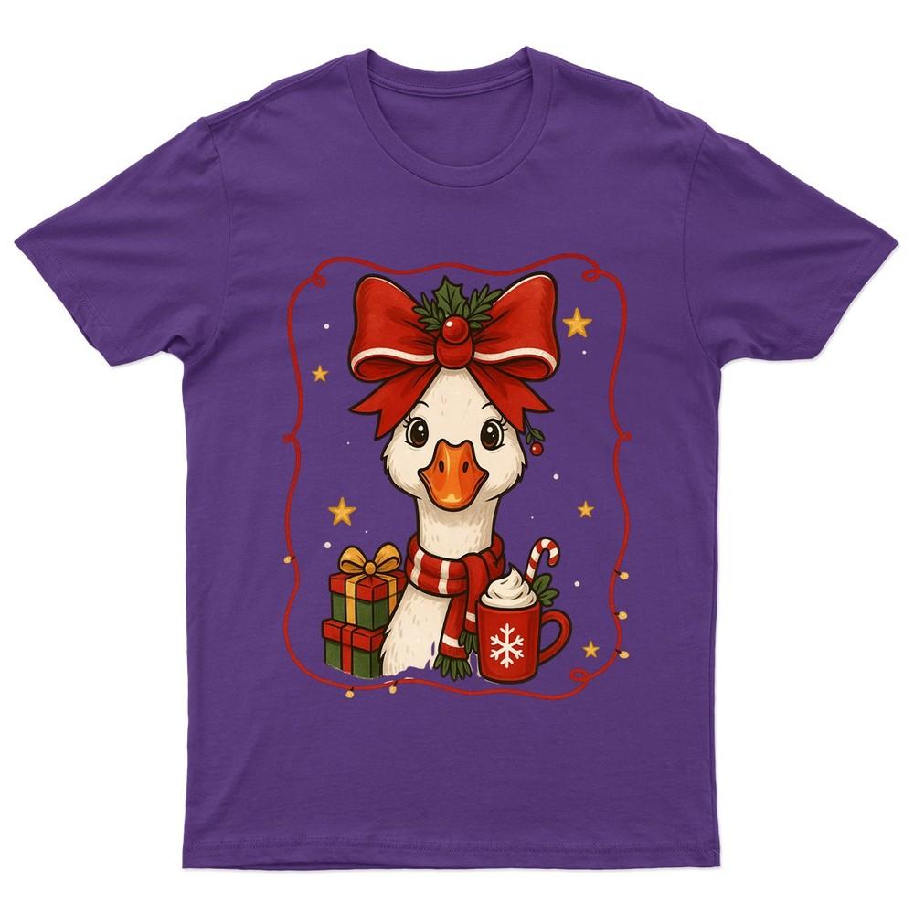 Christmas Duck Holiday Animal TShirt Unisex Gift Retro Seasonal Funny Xmas