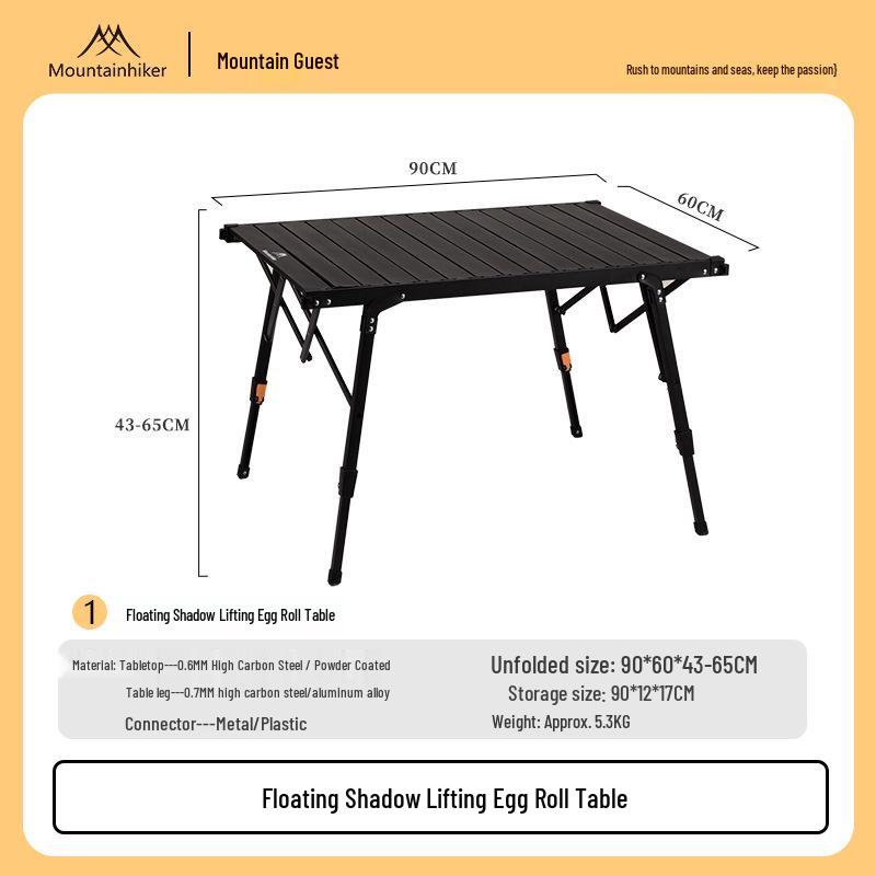 Mountain Shadow Folding Camping Table: Portable, Stable Outdoor Picnic Table