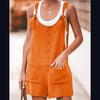 Casual Summer Solid Loose Strap Jumpsuit for Women Femme  Jumpsuit Shorts