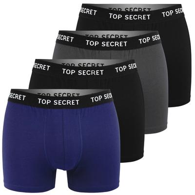 Top Secret Baumwoll-Boxershorts für Herren 4er-Pack Größe XL