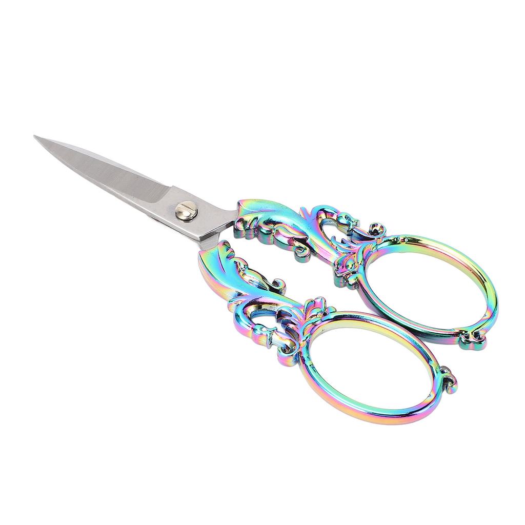 Sewing Embroidery Scissors Multifunctional Vintage European Stainless Steel Stitch Scissors