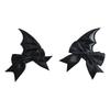 Novelty Bat Wing Devil Hair Clip for Adult Kids Cosplay Party Headwear Halloween Hairpin Set for Costume Parties 2PCS