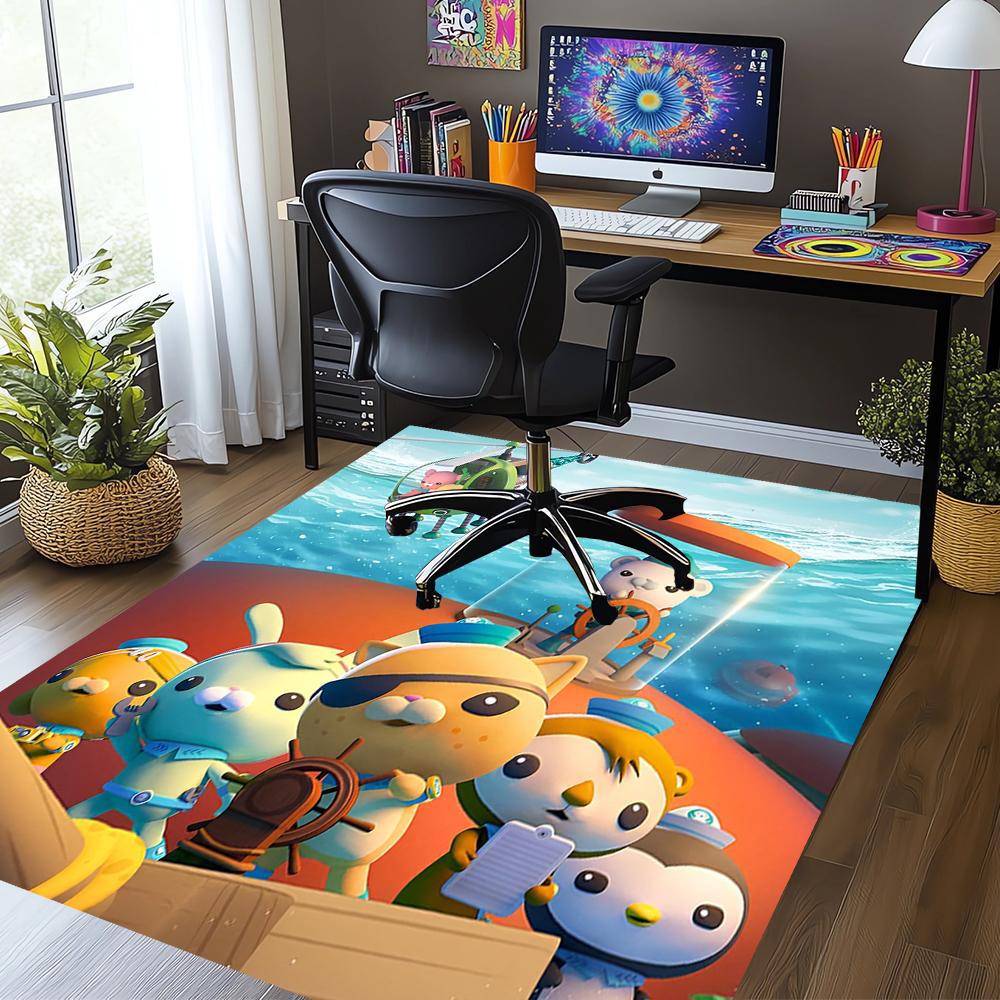 Octonauts Printed Carpet Rug for Office Chair Living Room Bedroom Kitchen Room Decor Gifts