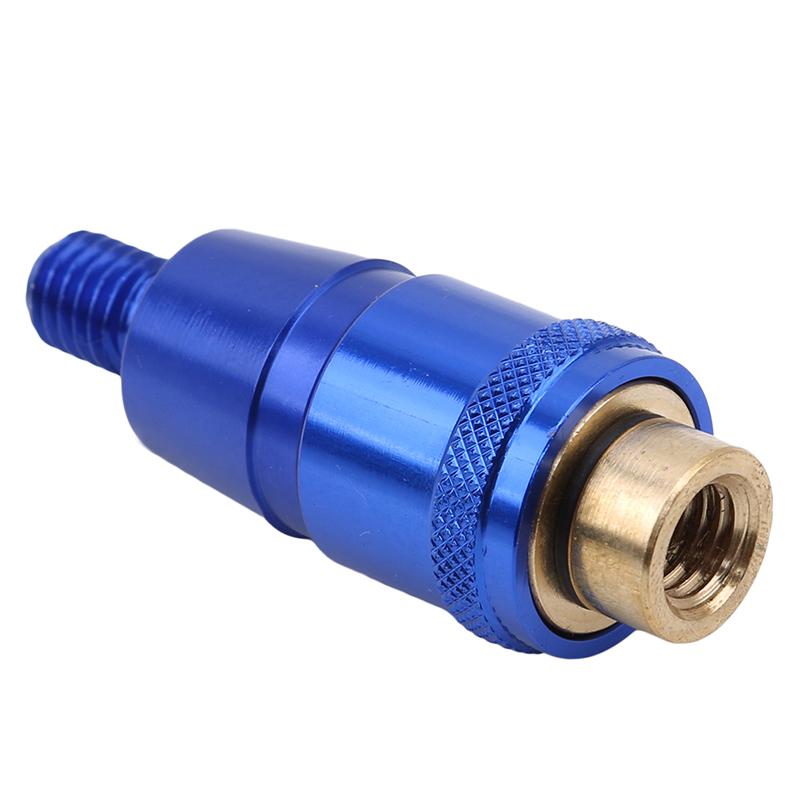 Angelrute Stangenverbinder 8mm Schrauben Schnellverschluss Kescherkopf Adapter Angelkescher Landeharpune Tauch-Aluminiumlegierung Kescherstangen Teile