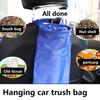 Portable Car Seat Back Garbage Bin Bag Auto Trash Dust Holder Case Hang Litter Box Oxford Cloth Wastebasket Container Storage