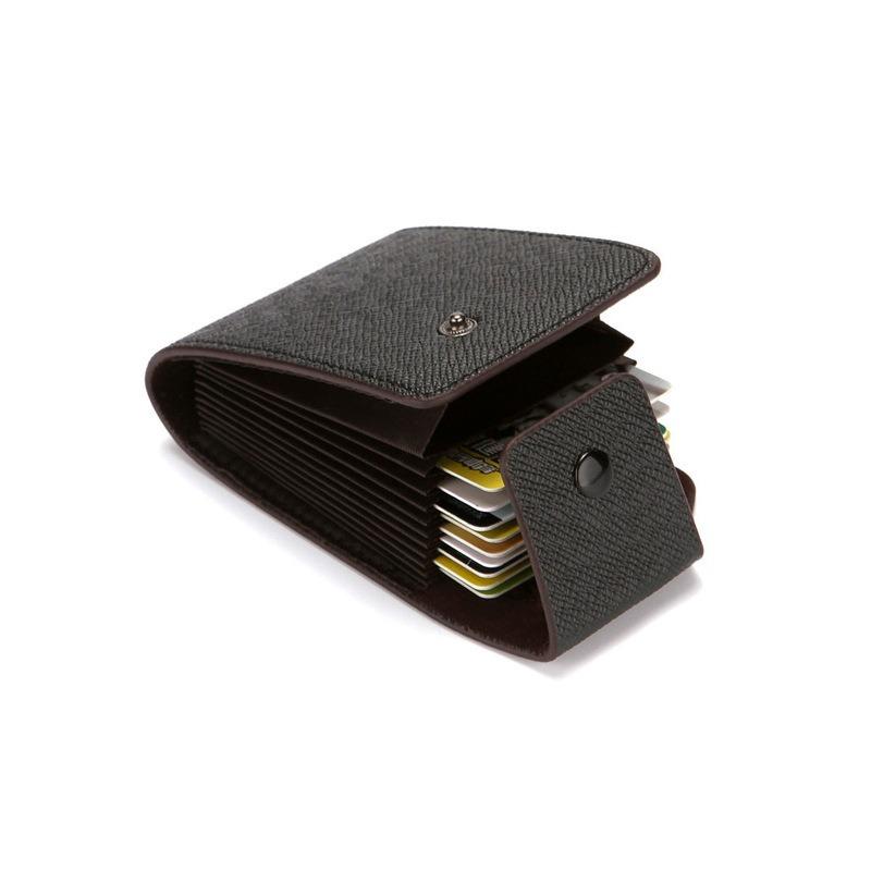 

Кошелек плюс отделение для органайзерных карт ретро большой вместимости визитница кошелек OEM 10Cmx thick 2.5x7cm wide чёрный