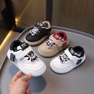 Spring and Autumn Boys and Girls Solid Soft Sole Versatile Cartoon Sports Shoes