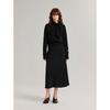 ELLE Women's High-Waist A-Line Long Skirt