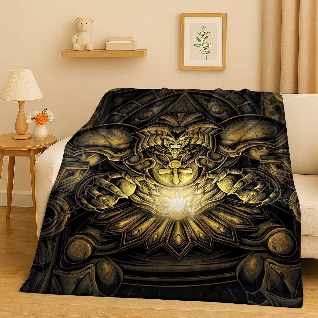 Winged Dragon of Ra Yu-Gi-Oh MONSTER CARD Cartoon Flannel Blanket,Soft Warm Plush Throw for Home Bedroom Bed Sofa Cover Office