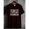 Men'S & Women'S Funny for Dart Lovers T-Shirt - Stand Up If You Love The for Darts Graphic Tee with for Dartboard Design & Playful Cartoon Characters