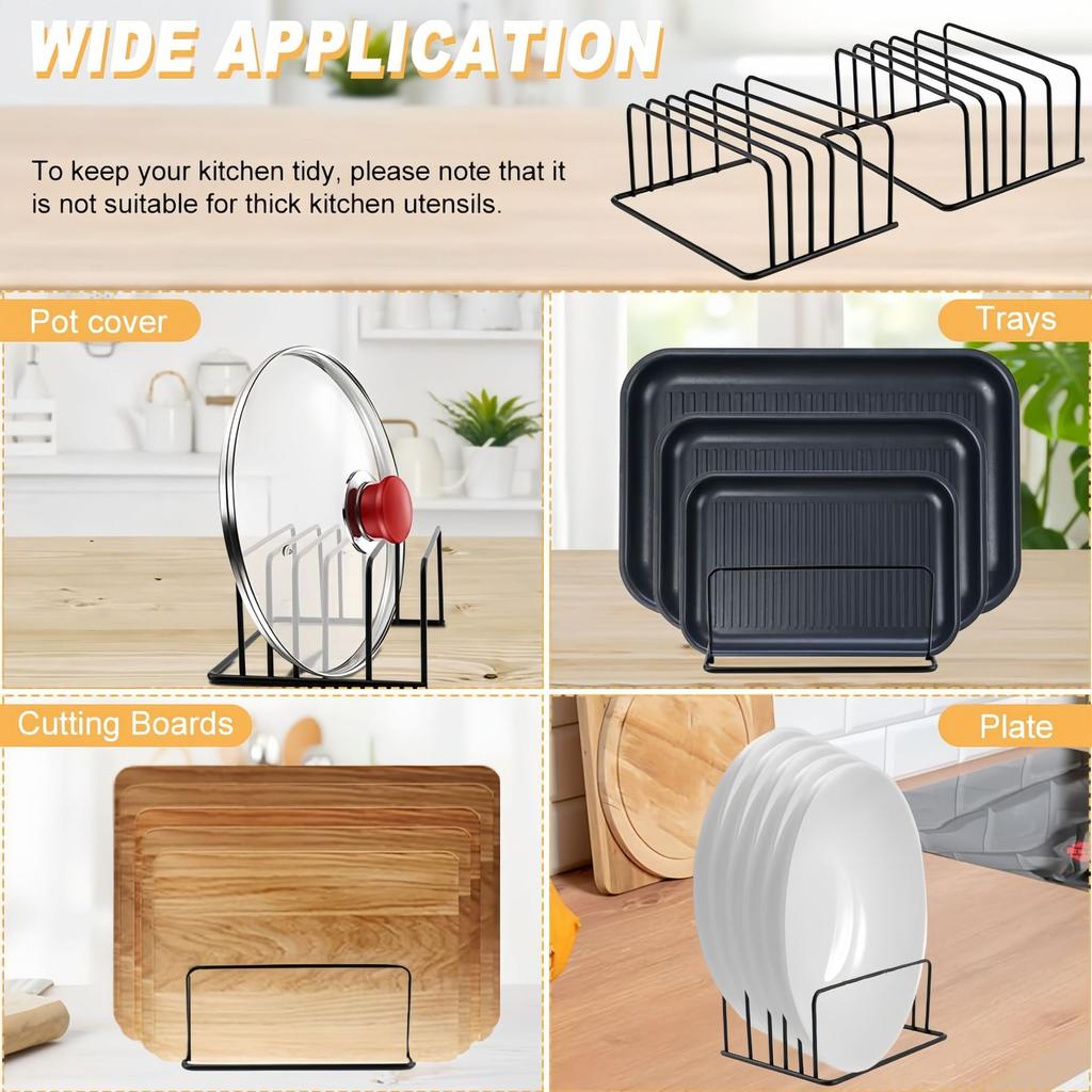 Multi Layer Chopping Cutting Board Holder Pot Lid Organizer Rack Shelf Stand Kitchen Storage Holder Space Saving
