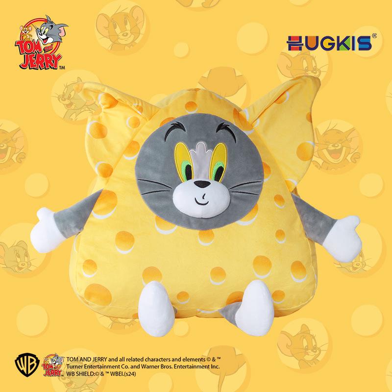 Tom and Jerry Plush Toy Set: Tom Cat Doll & Jerry Mouse Pillow