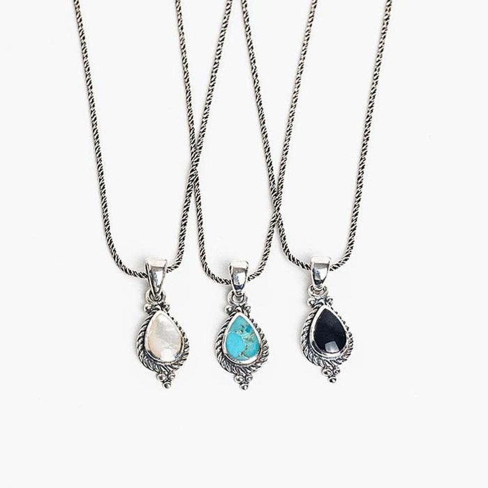 

Silver Antique Gemstone Necklace (8399669) Turquoise