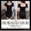 Toa Soa Short Sleeve Mini Open Open Suitable for Club Hostess Lace Front Zip 03 Women's Dress, Front, Cleavage-Enhancing, Neck, Hostesses, Hostesses,