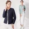 Winter New Two-wear Single-breasted Light Short Down Jacket Women's Slim Liner Jacket Round Neck V-neck