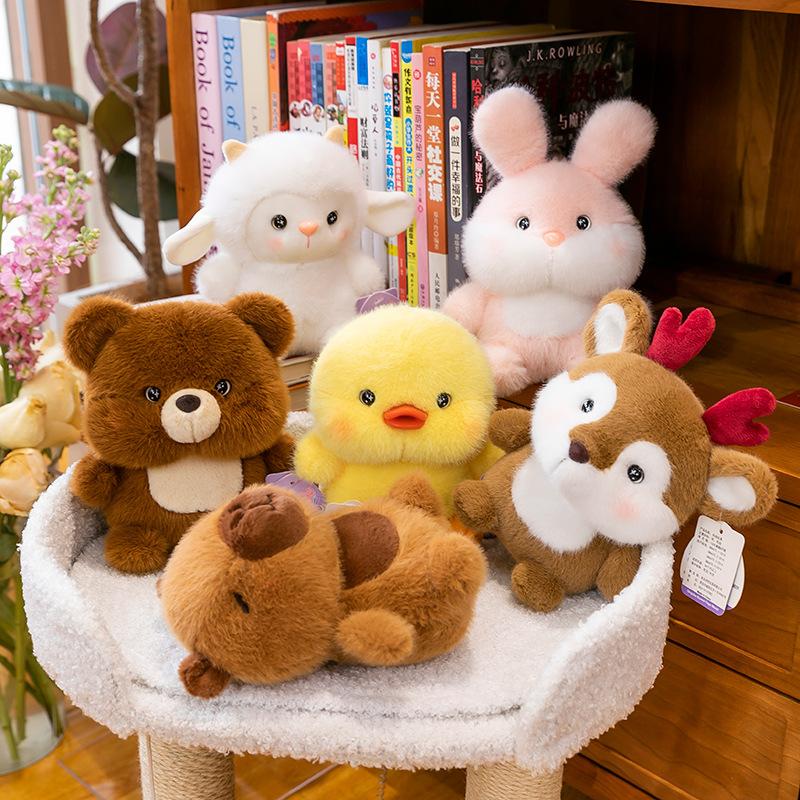 Cure Animal Plush Toy Cute Lamb Sloth Plush Doll Rabbit Doll Office Table with Gift