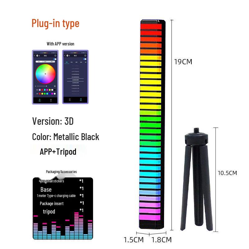 Atmosphere Light Speaker for Gaming Rooms: Creative Desktop Music and Rhythm Sound Control Decoration