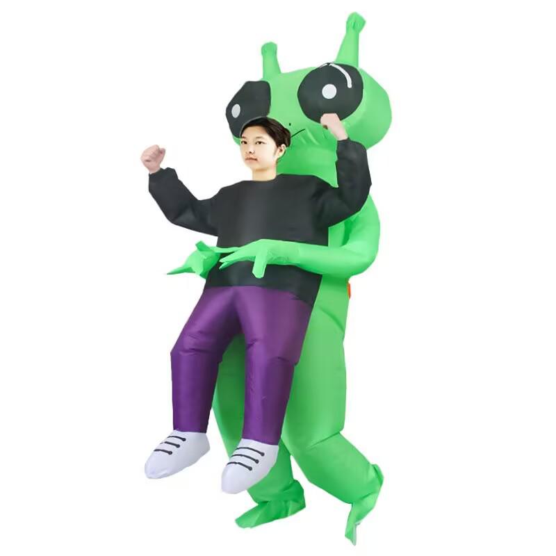 Inflatable Alien Carry-Me Costume for Halloween and Parties