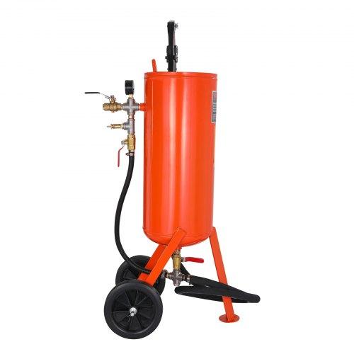 VEVOR 37,9 L Hochleistungs-Sandstrahlgerät 60-110 PSI mit 2 Düsen & 7,5 ft/228,6 cm Schlauch